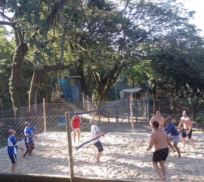 Quadra de vôlei de areia